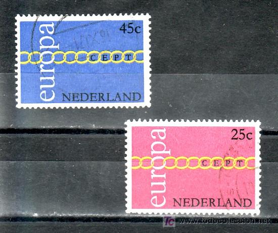 Sellos: holanda  932/3 usada, tema europa, - Foto 1