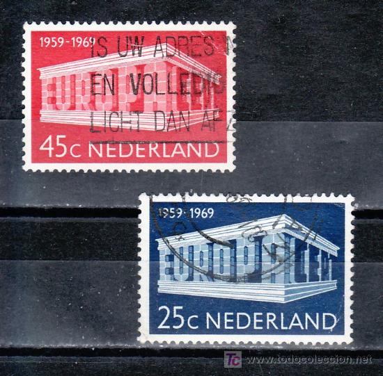 Sellos: holanda  893/4 usada, tema europa, - Foto 1