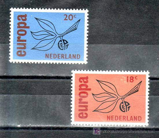 Sellos: holanda  822/3 con charnela, tema europa - Foto 1
