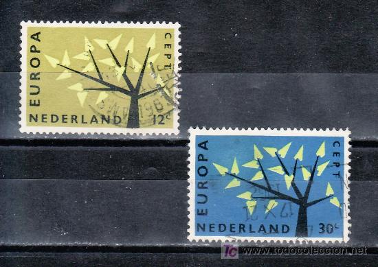 Sellos: holanda  758/9 usada, tema europa, - Foto 1