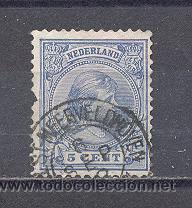 Sellos: HOLANDA- 1891-1894-PRINCESA WHILELMINA, USADO - Foto 1