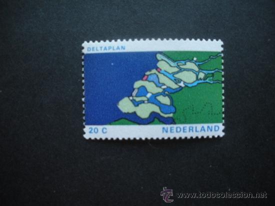 Sellos: Holanda 1972 Ivert 943 *** Obras en el Delta - Foto 1