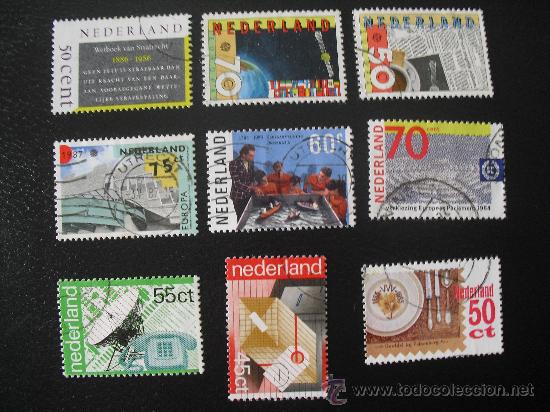 Sellos: 9 sellos de Holanda , Netherland - Foto 1