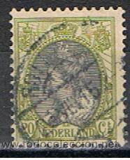 Sellos: HOLANDA // YVERT 78 // 1908-22 ... USADO - Foto 1