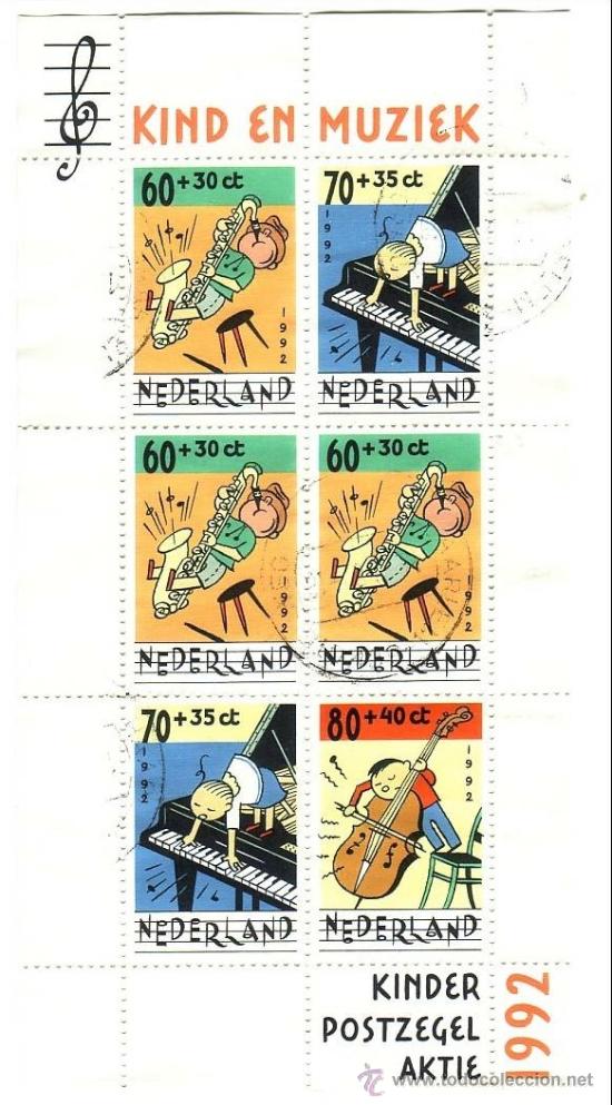 Sellos: Holanda. 1992. Pro infancia. HB 37 - Foto 1