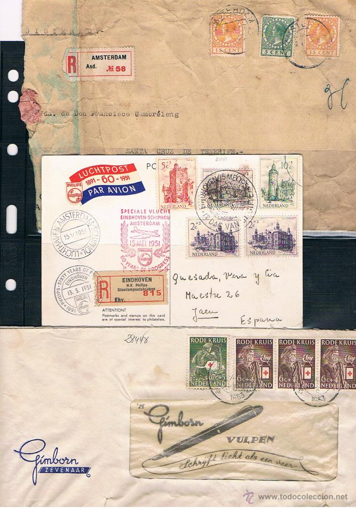 Sellos: Holanda Conjunto de 5 piezas de Historia Postal - Foto 1