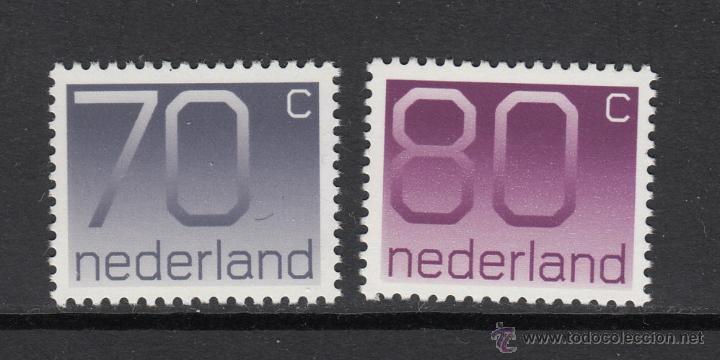 Sellos: HOLANDA 1380A/80B** - A&Ntilde;O 1991 - CIFRAS - Foto 1