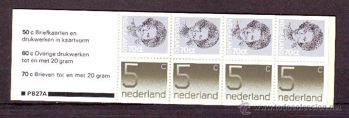 Sellos: HOLANDA 1982.CARNE 8 SELLOS BASICOS.YVERT NR.C11689B.NUEVO. - Foto 1