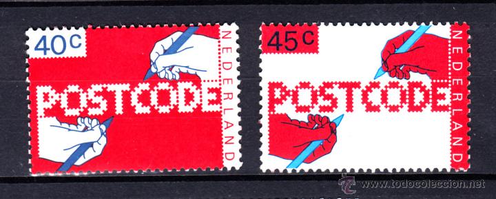 Sellos: HOLANDA 1084/85 - A&Ntilde;O 1978 - NUEVO CODIGO POSTAL - Foto 1