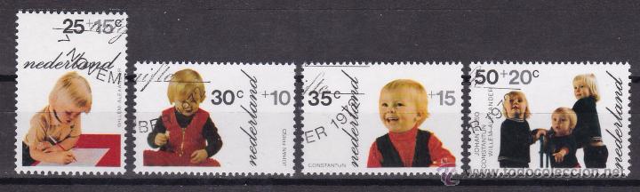 Sellos: HOLANDA 1972 - Serie completa matasellada - Foto 1