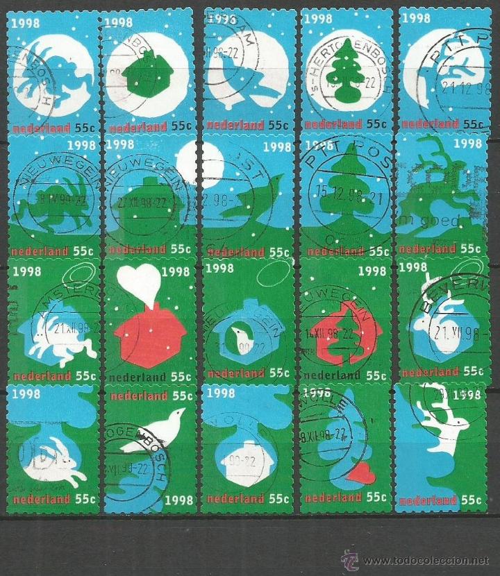 Sellos: HOLANDA YVERT NUM. 1656/1675 SERIE COMPLETA USADA - Foto 1