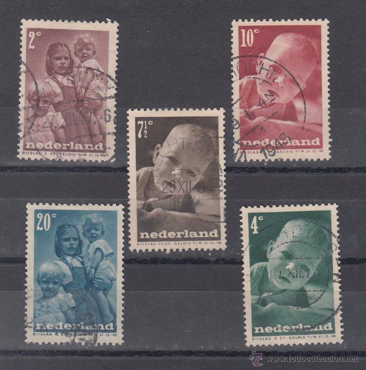 Sellos: holanda  483/7 usada, pro infancia, - Foto 1