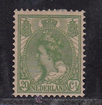 Sellos: holanda   57 con charnela, monarquia, - Foto 1