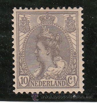 Sellos: holanda   53 con charnela, monarquia, - Foto 1