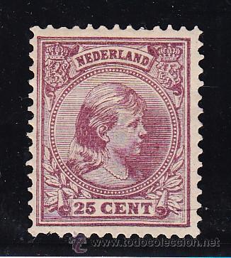 Sellos: holanda   42 con charnela, monarquia, - Foto 1