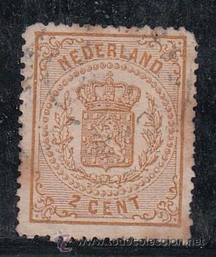 Sellos: holanda   17 usada, escudo nacional, - Foto 1