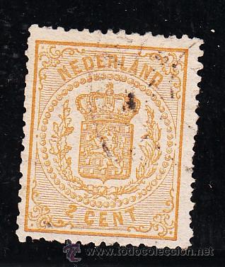 Sellos: holanda   17 usada, escudo nacional, - Foto 1