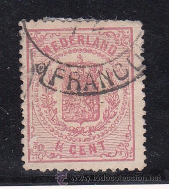 Sellos: holanda   16 usada, escudo nacional, - Foto 1