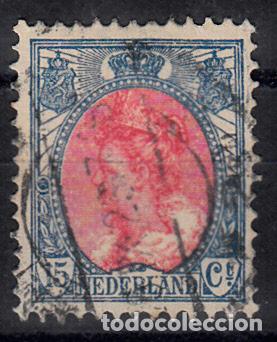 Sellos: HOLANDA 1908-1922. YVERT 76A USADO. - Foto 1