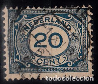 Sellos: HOLANDA 1921. YVERT 105 USADO. - Foto 1