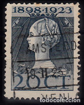 Sellos: HOLANDA 1923. YVERT 122 USADO. - Foto 1