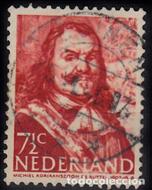Sellos: HOLANDA 1943-44. YVERT 402 USADO. BARCOS. - Foto 1