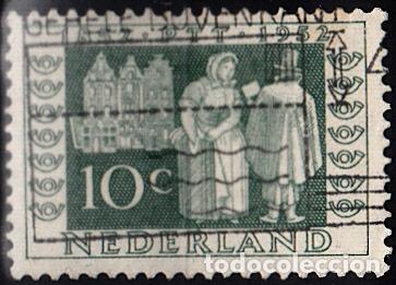Sellos: HOLANDA 1952. YVERT 576 USADO. - Foto 1