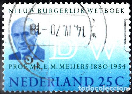 Sellos: HOLANDA 1970. YVERT 906 USADO. - Foto 1