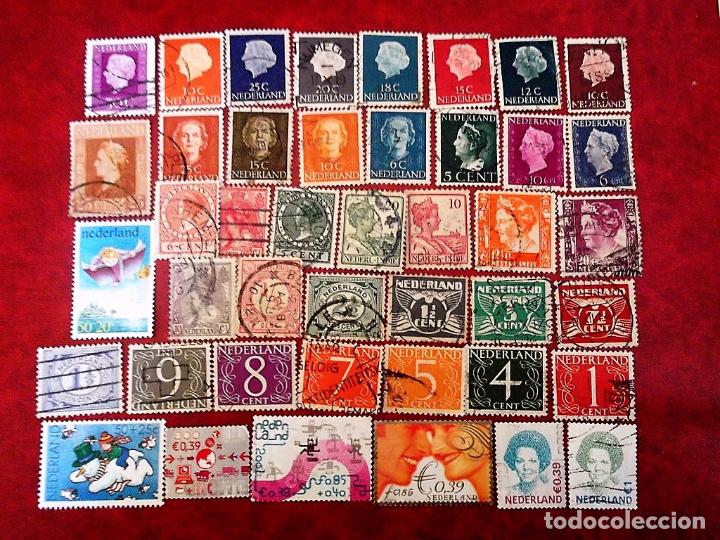 Sellos: Holanda. 43 Sellos usados diferentes. Ref: e537 - Foto 1