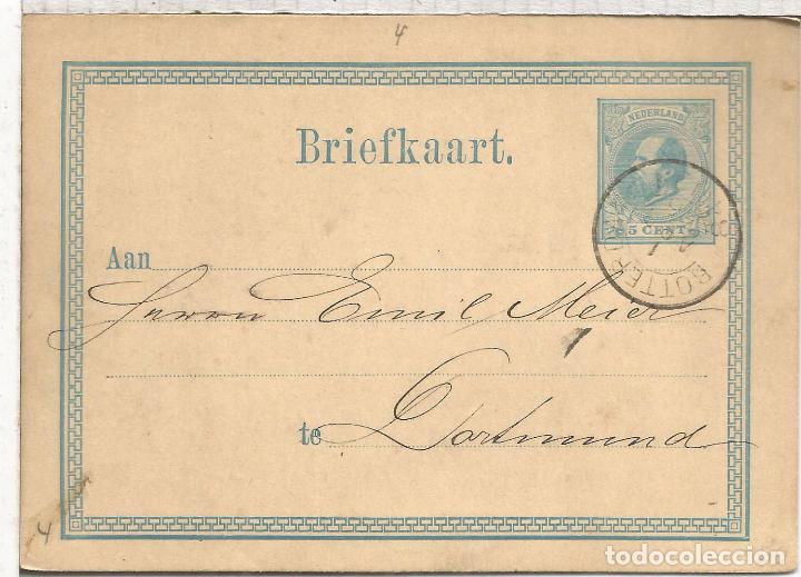 Sellos: HOLANDA ENTERO POSTAL ROTTERDAM 1876 - Foto 1
