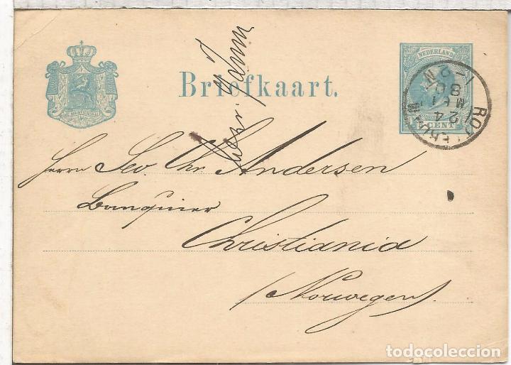 Sellos: HOLANDA ENTERO POSTAL ROTTERDAM 1880 - Foto 1