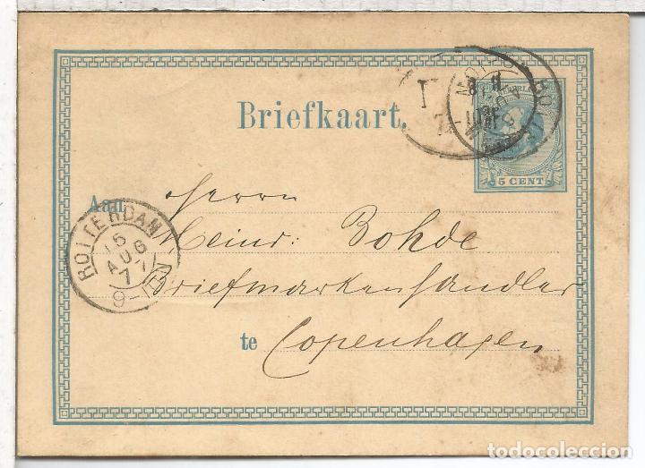 Sellos: HOLANDA ENTERO POSTAL ROTTERDAM 1877 - Foto 1