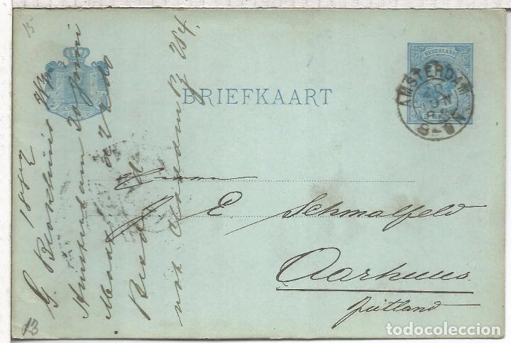 Sellos: HOLANDA ENTERO POSTAL AMSTERDAM 1882 - Foto 1
