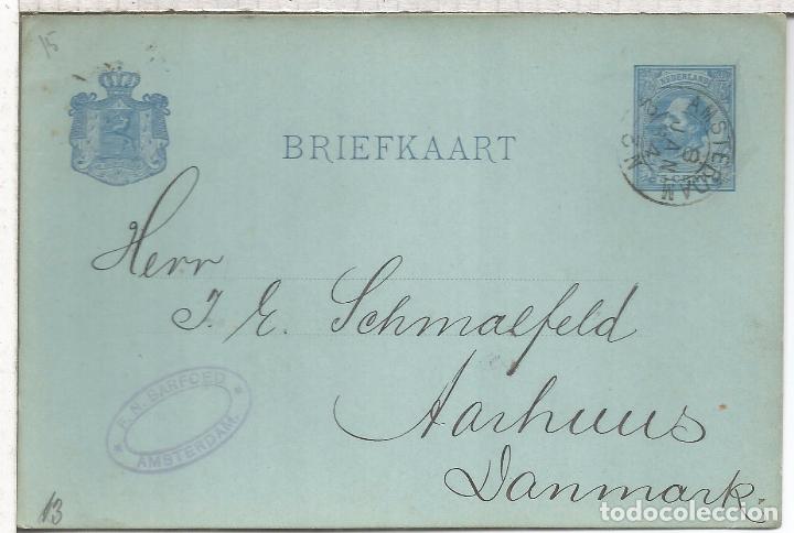 Sellos: HOLANDA ENTERO POSTAL AMSTERDAM 1884 - Foto 1
