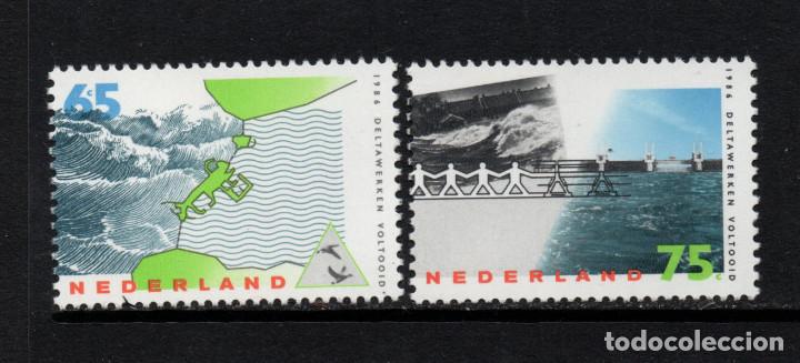 Sellos: HOLANDA 1275/76** - A&Ntilde;O 1986 - DIQUES DE PROTECCION - Foto 1