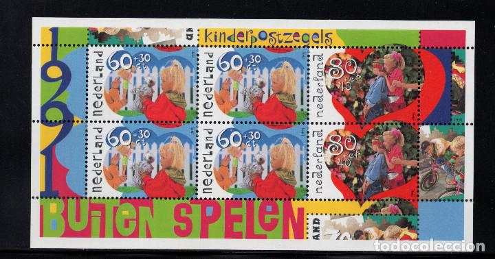 Sellos: HOLANDA HB 35** - A&Ntilde;O 1991 - PRO INFANCIA - Foto 1