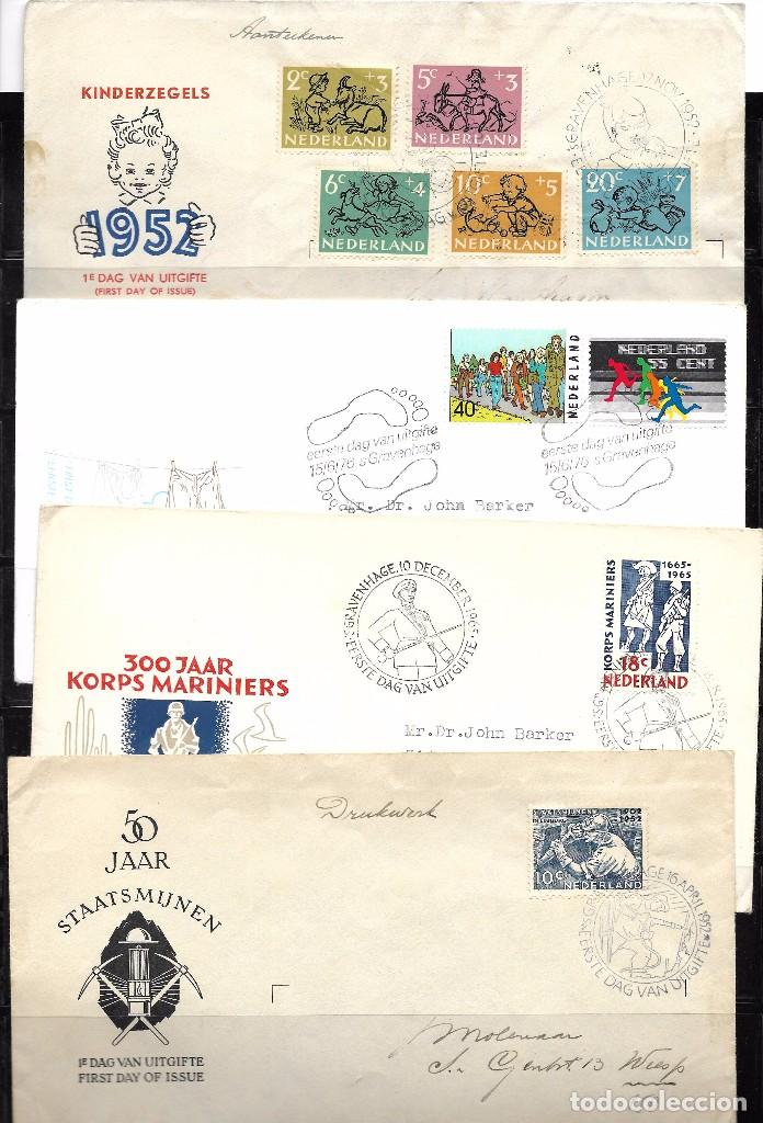 Sellos: Holanda.Conjunto de 4 piezas de Historia Postal - Foto 1