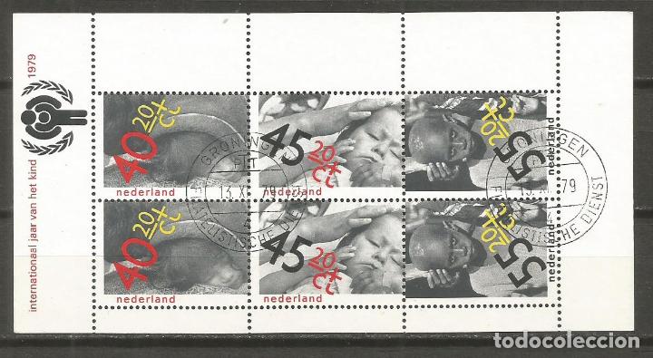 Sellos: HOLANDA HOJA BLOQUE YVERT NUM. 20 MATASELLADA - Foto 1