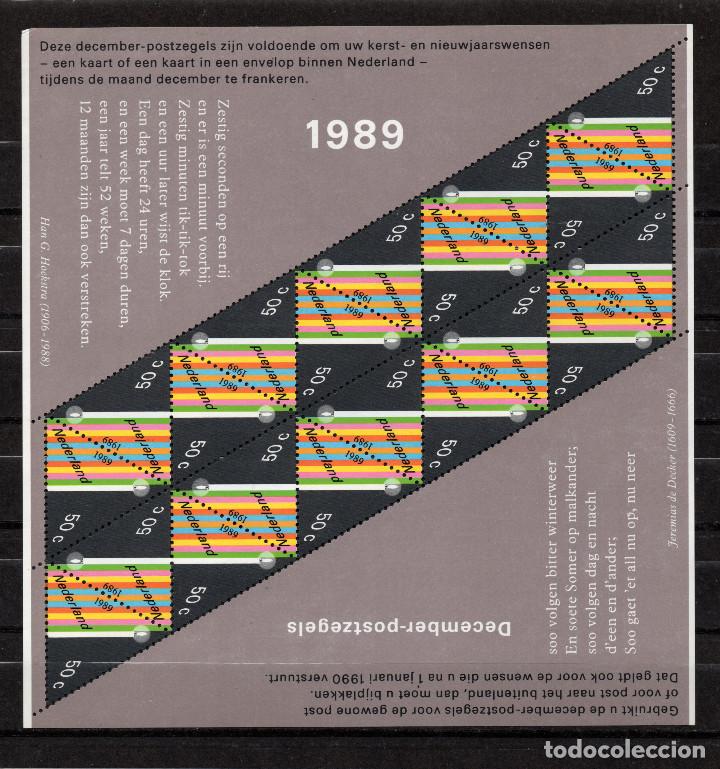Sellos: HOLANDA 1344 HB** - A&Ntilde;O 1989 - NAVIDAD - Foto 1