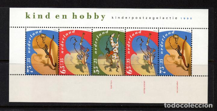 Sellos: HOLANDA HB 34** - A&Ntilde;O 1990 - PRO INFANCIA - Foto 1