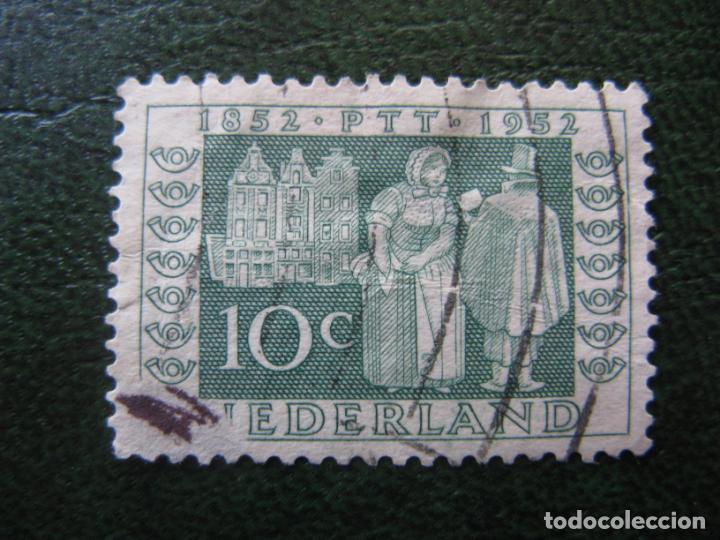 Sellos: Holanda, 1952 centenario P.T.T., Yvert 576 - Foto 1