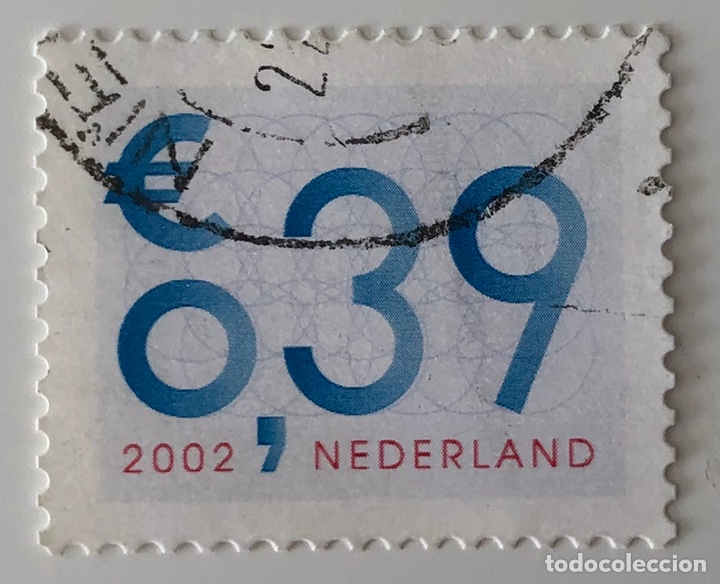 Sellos: Sello de Holanda 0,39&euro; de 2002- cifras - Foto 1
