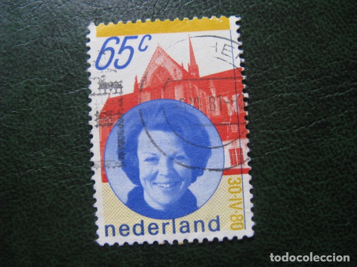 Sellos: holanda, 1980* sello usado - Foto 1