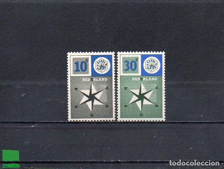 Sellos: HOLANDA 1957, YVERT 678-79, MNH-SC - Foto 1