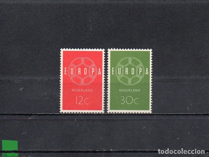 Sellos: HOLANDA 1959, YVERT 708-09, MNH-SC - Foto 1