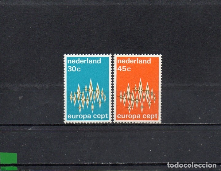 Sellos: HOLANDA 1972, YVERT 958-59, MNH-SC - Foto 1