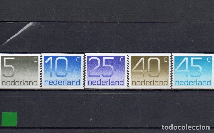 Sellos: HOLANDA 1976, YVERT 1041a-45a, MNH-SC - Foto 1