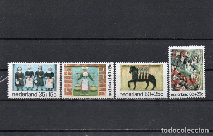 Sellos: HOLANDA 1975, YVERT 1030-33, MNH-SC - Foto 1