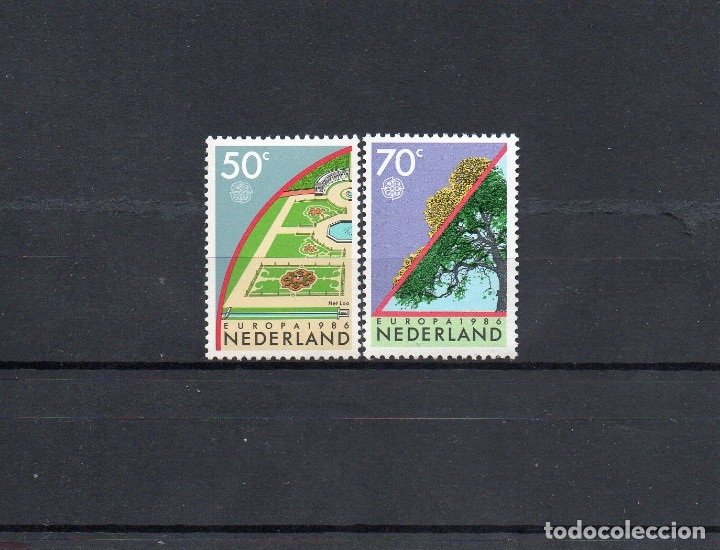 Sellos: HOLANDA 1986, YVERT 1262-63, MNH-SC - Foto 1