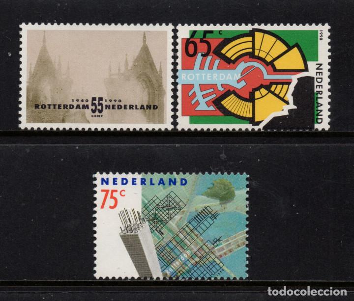 Sellos: HOLANDA 1352/55** - A&Ntilde;O 1990 - ROTTERDAM - Foto 1
